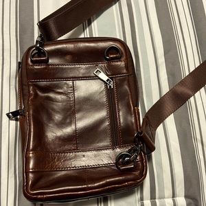 Sunmig leather bag in brown